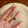 Emerald Pendant Necklace