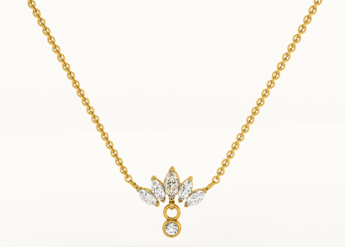 Lotus Gold Necklace