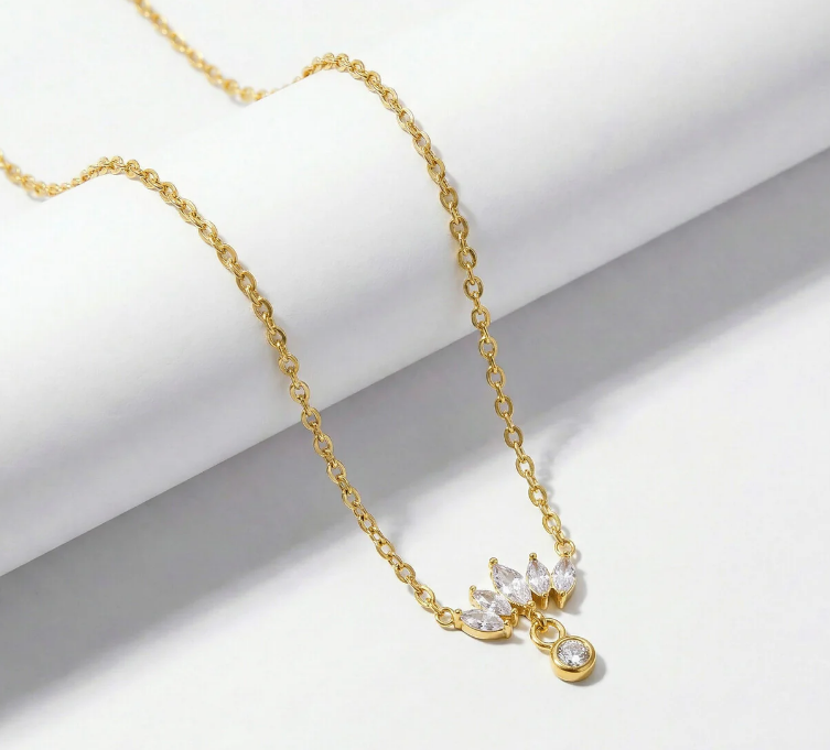 Lotus Gold Necklace