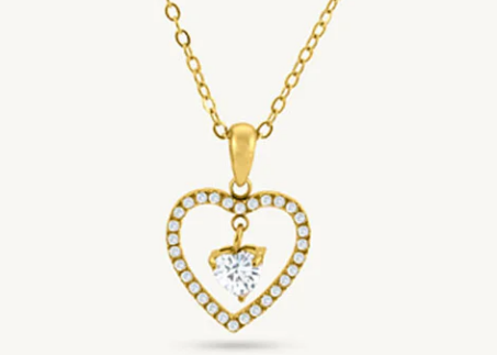 Heart Of Diamonds Necklace