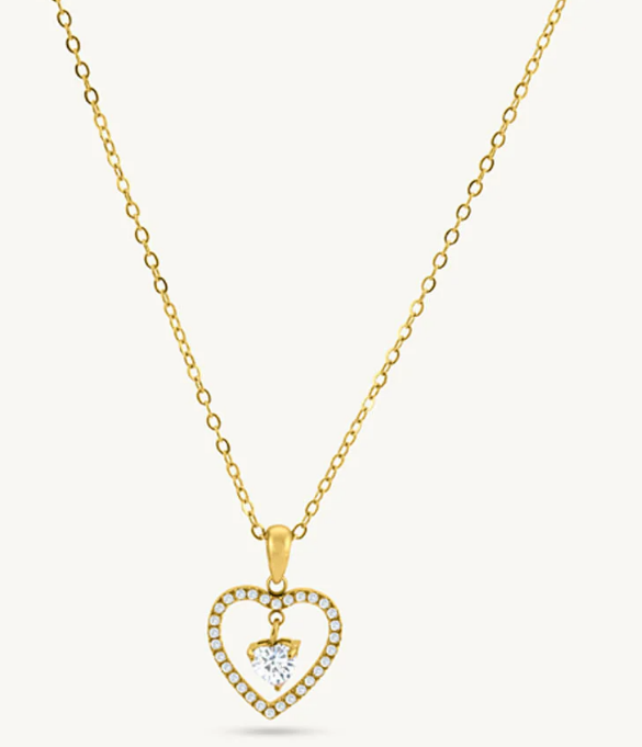 Heart Of Diamonds Necklace