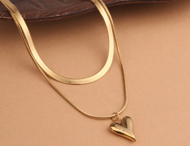 Heart Layerd Necklace
