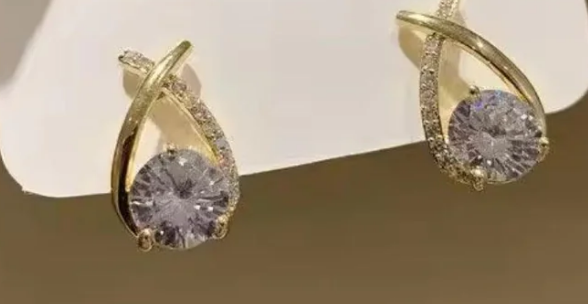 Cross Bling Earrings