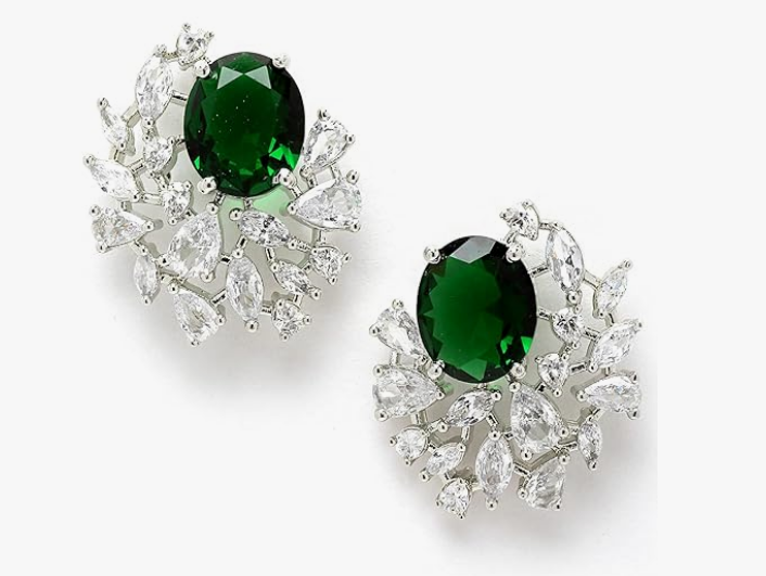 Elegant Emeralds Earrings