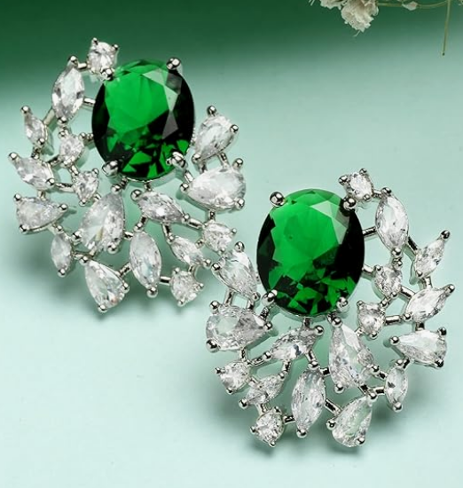 Elegant Emeralds Earrings