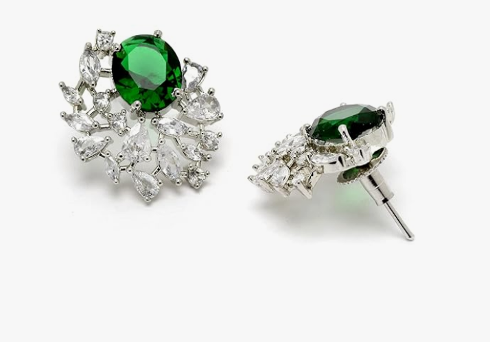 Elegant Emeralds Earrings
