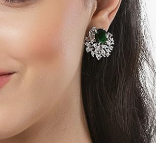 Elegant Emeralds Earrings
