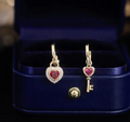 Key Of Heart Earrings