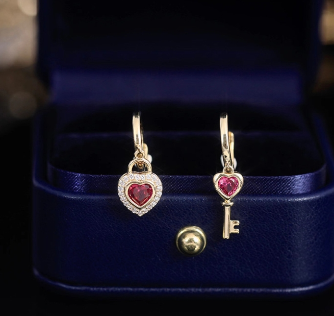 Key Of Heart Earrings