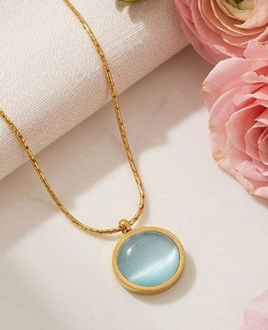 Blue Delicate Love Necklace