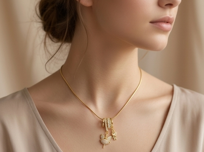 Kitten Foxy Charms Necklace