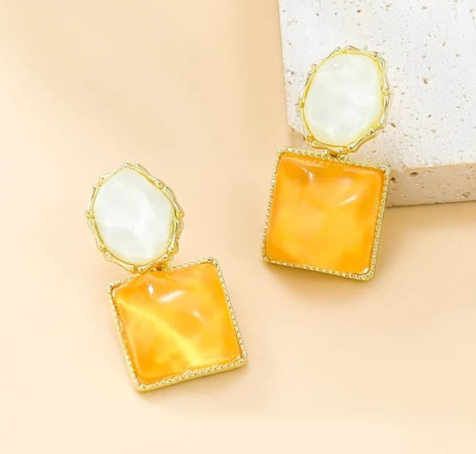Marble Earrings