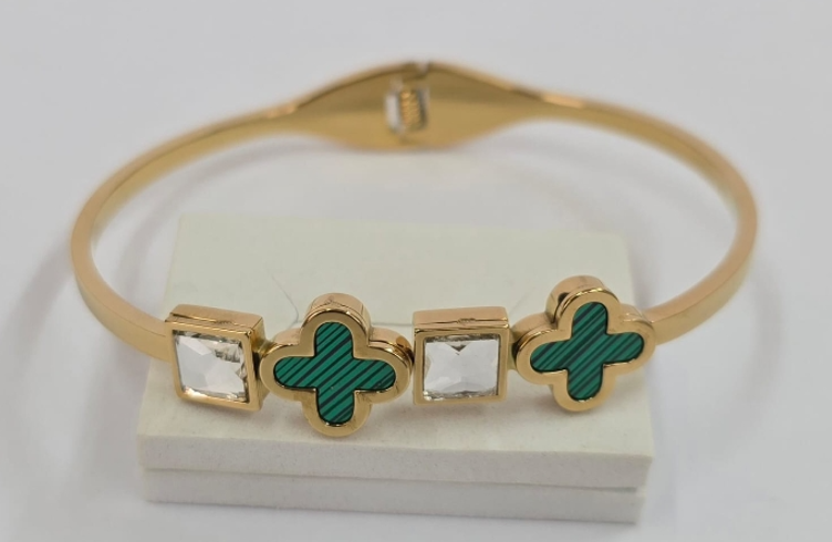 Green Charm Bracelet
