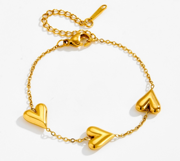Hearts Charm Bracelet