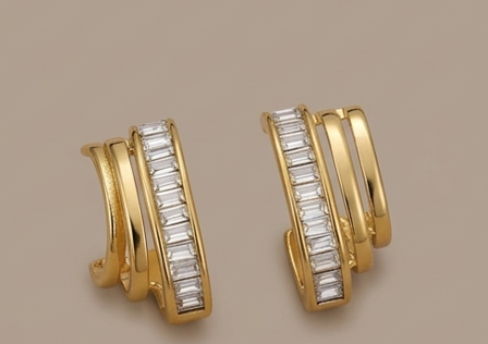Gold Hoops Earrings