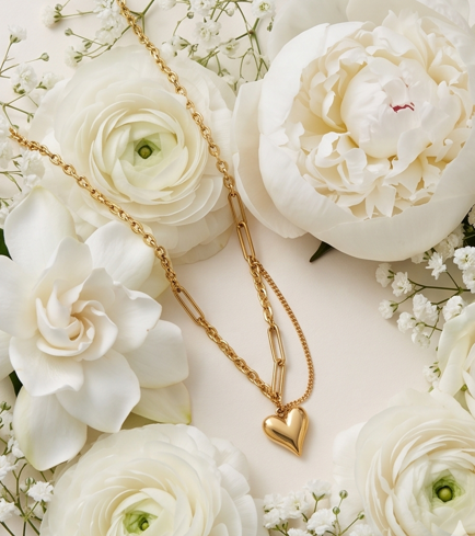 Hear Layer Necklace