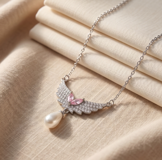Silver Swan Necklace