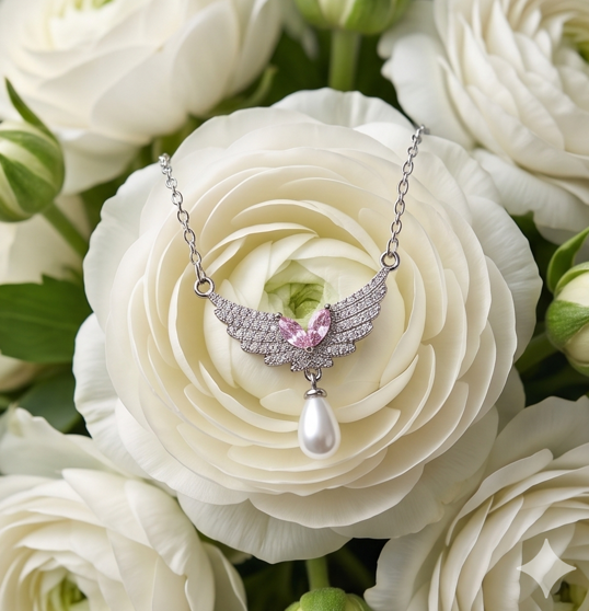 Silver Swan Necklace