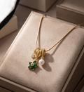 Emerald Charm Necklace