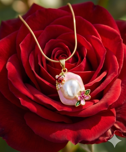 Pink Flower Necklace