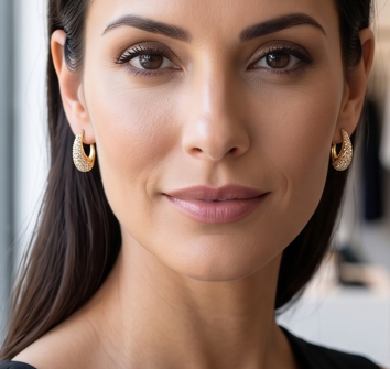 Dainty Diamond Earrings