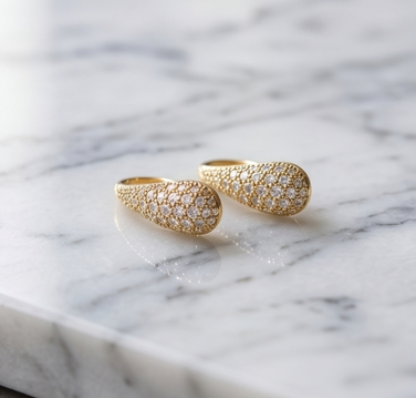 Dainty Diamond Earrings