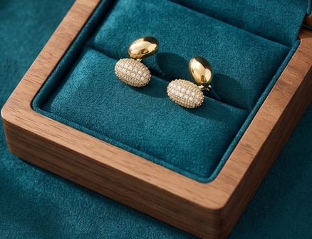 Dual Gold Earrings