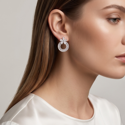 Silver Dainty Earrings