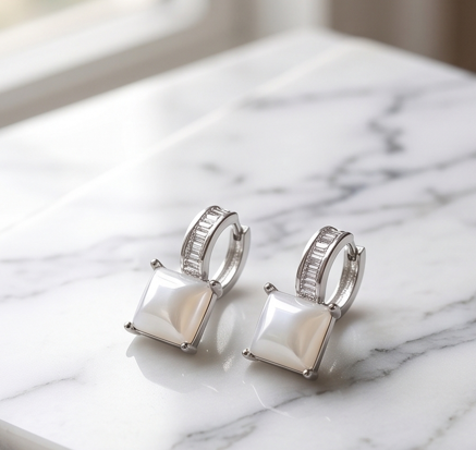 Silver Love Earrings