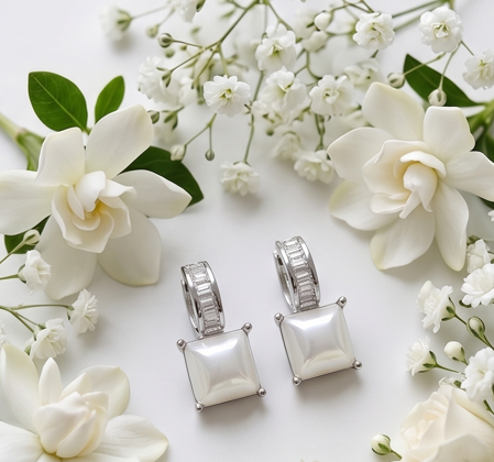 Silver Love Earrings