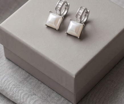 Silver Love Earrings