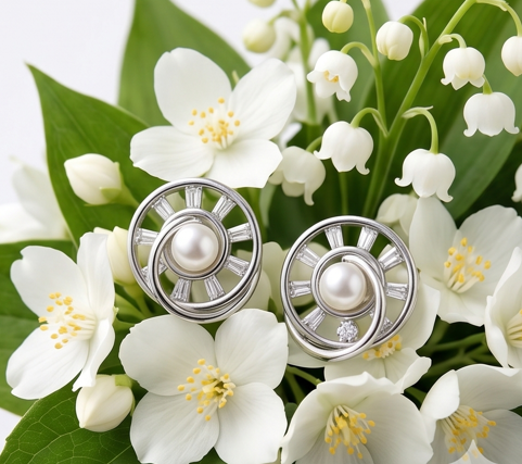 Silver Tangle Earrings