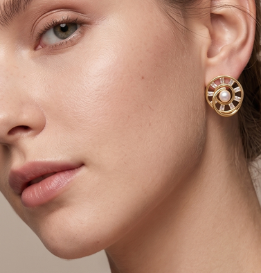 Golden Tangle Earrings