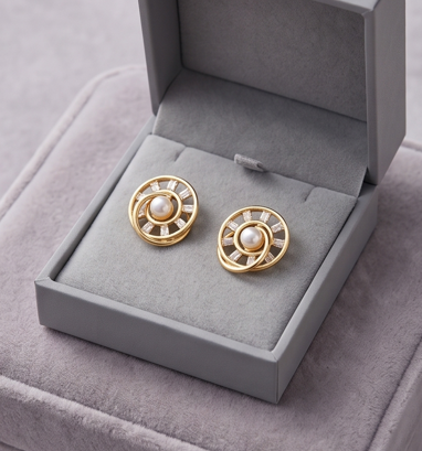 Golden Tangle Earrings