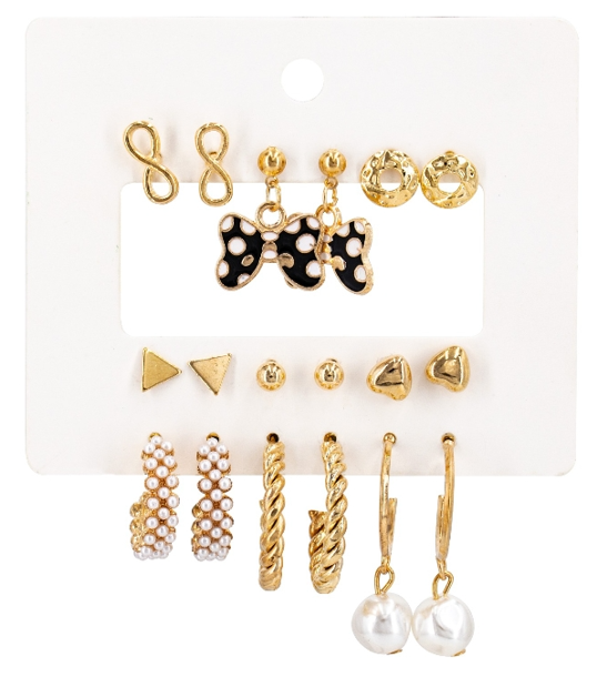 Set of 9 Earrings Disney