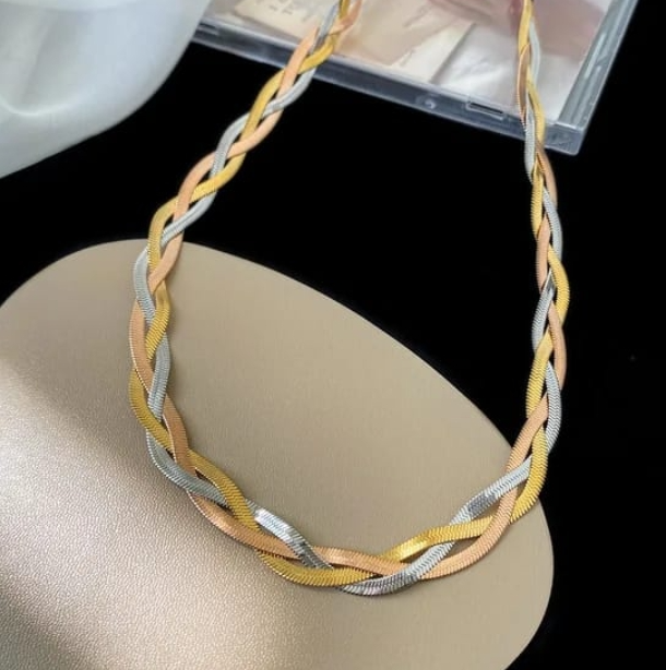 Triple Snake Chain Necklace