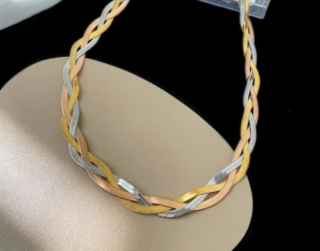 Triple Snake Chain Necklace