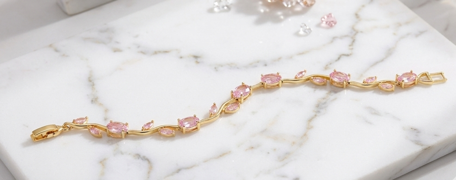 Heart of Ocean Pink Bracelet