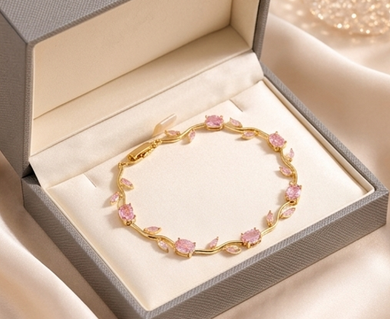 Heart of Ocean Pink Bracelet