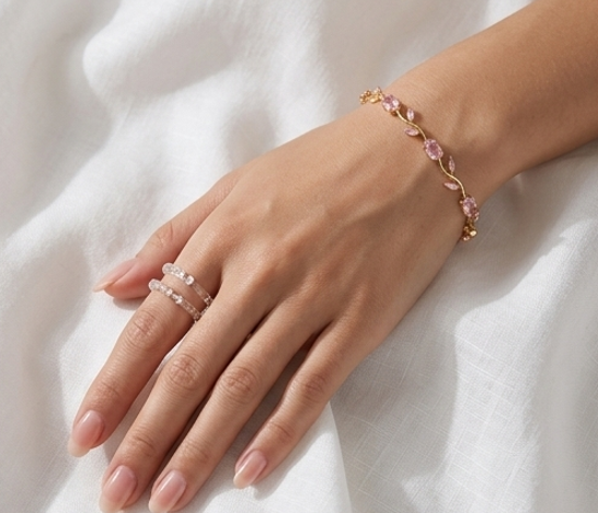 Heart of Ocean Pink Bracelet