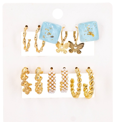 Blue Celebrity Inspired Earrings
