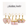 Pink Celebrity Inspired Earrings