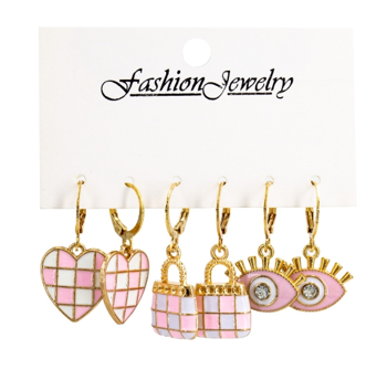 Pink Celebrity Inspired Earrings