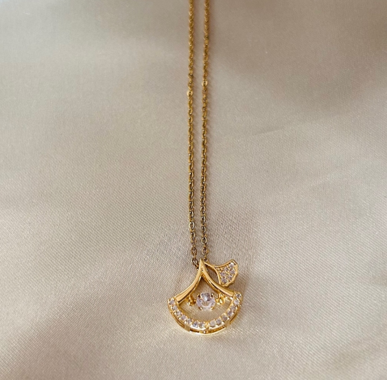 Gingko Leaf Chain Necklace