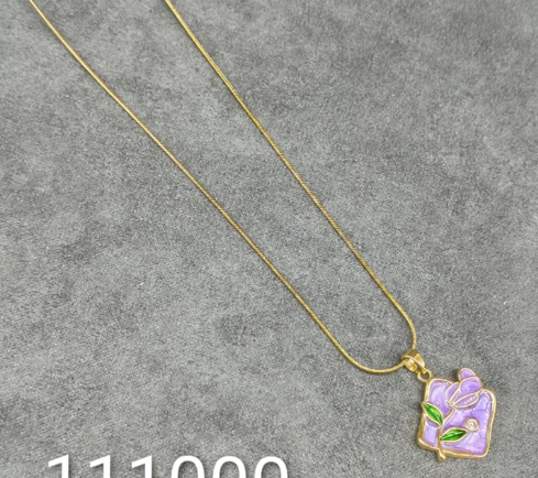 Purple Flower Necklace