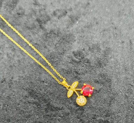 Cherry Diamond Necklace