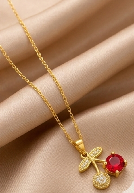 Cherry Diamond Necklace