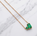 Emerald Charm Necklace
