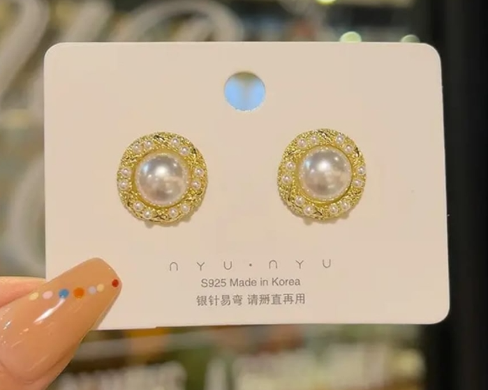 Pearl Stud Earrings