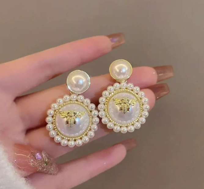 Pearly Drop Earrings